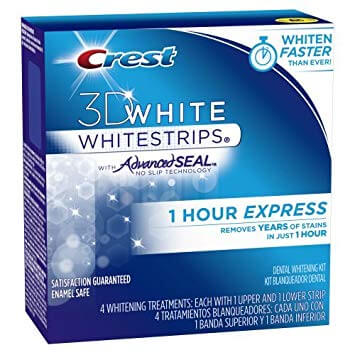 Miếng Dán Trắng Răng Crest 3D White 1-Hour Express