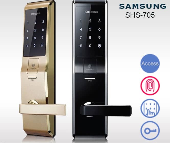 4. Khóa Thông Minh Samsung SHS-H705 - khóa thông minh sử dụng điều khiển từ xa