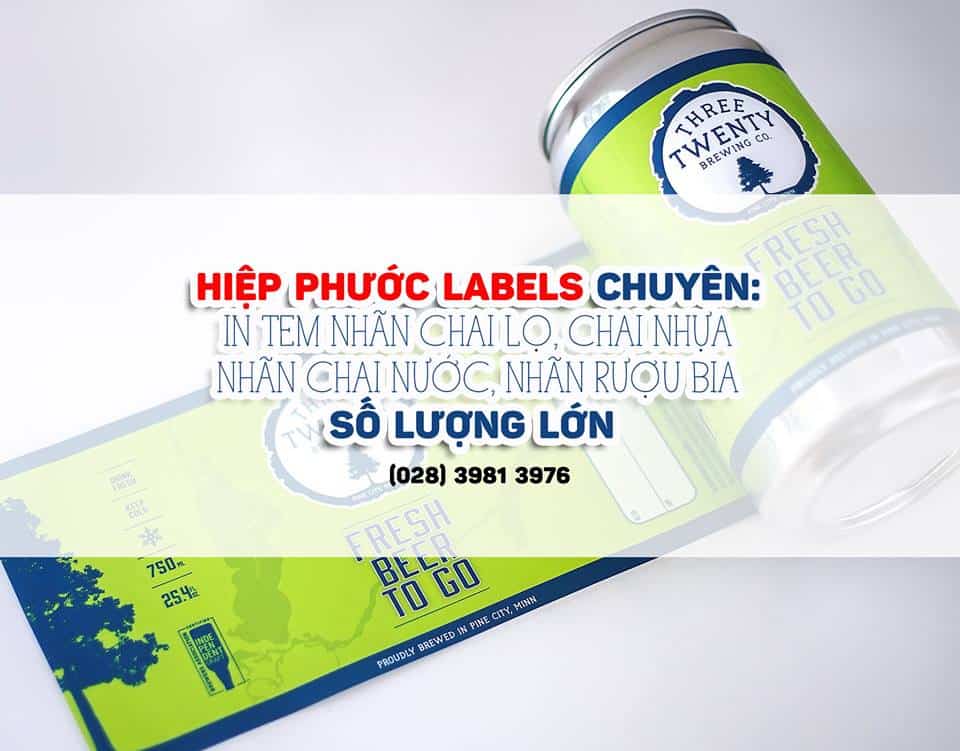 Hiep Phuoc always meets all customers' requirements for good price bottle printing service