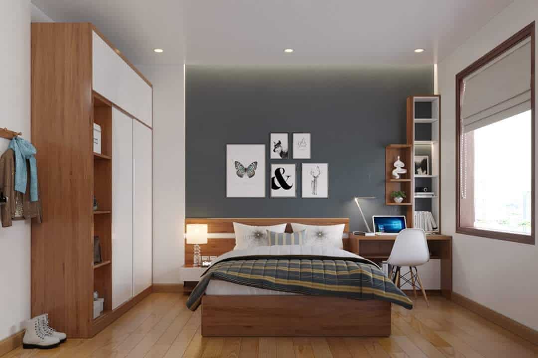thiết kế phong ngủ cho căn hộ chung cư đẹp