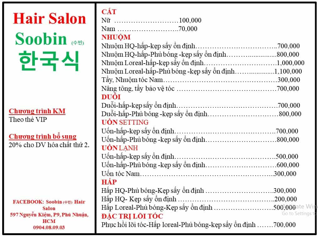 - Top 06 Salon Chăm Sóc Tóc Tốt Nhất Tại Quận Phú Nhuận