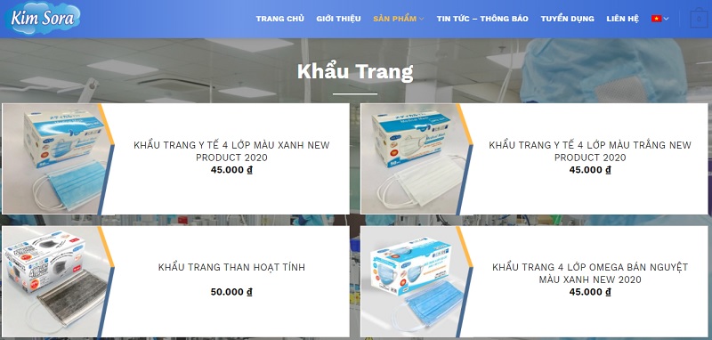 Công Ty TNHH Kim Sora - Chuyên Sản Xuất Khẩu Trang Y Tế