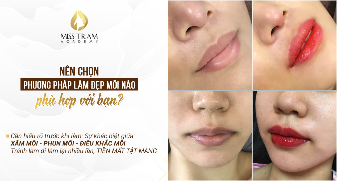 Beauty services to beautify lips at Miss Tram