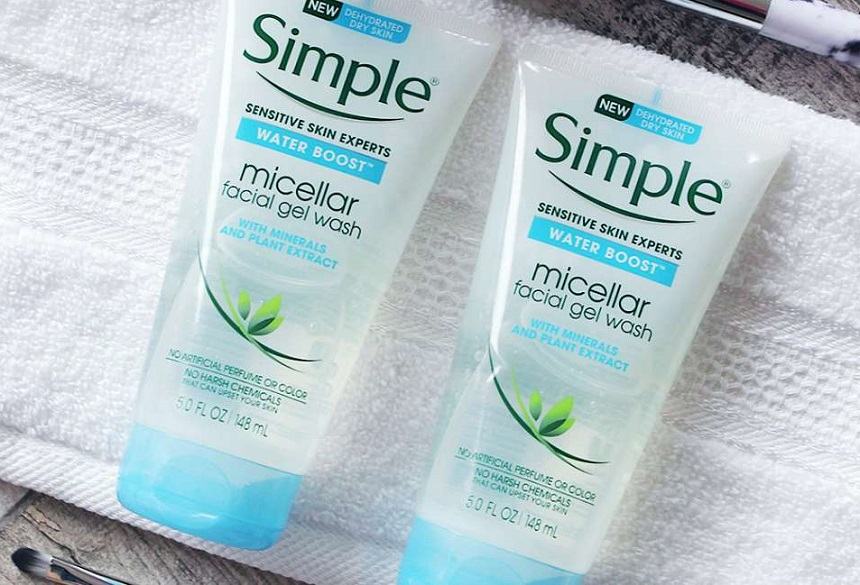 Simple Micellar Facial Gel Wash for sensitive skin