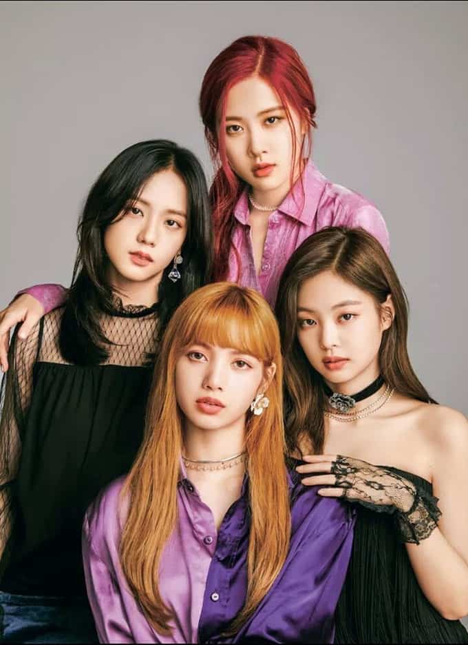 Bốn thành viên nhóm kpop gồm: Jisoo, Rose, Jennie, Lisa