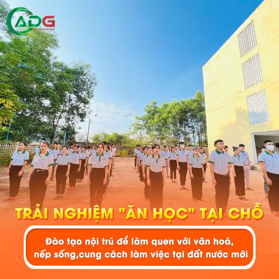 Học viên được đào tạo (ăn, học) nội trú tại cơ sở Đông Hà - Quảng Trị