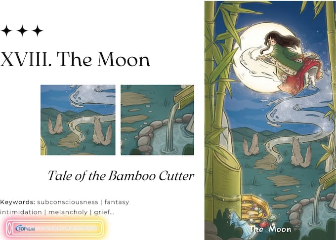Lá XVIII The Moon Bộ Bài Land of Stories Tarot