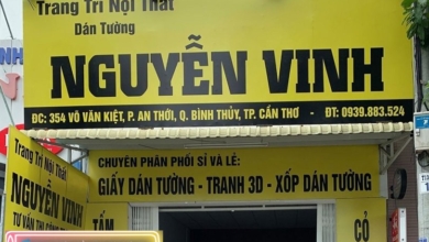 Nguyễn Vinh là shop giấy dán tường được nhiều khách hàng lựa chọn tại Cần Thơ