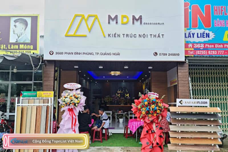 Cửa hàng MDM chuyên cung cấp các loại sàn nhựa, tấm nhựa ốp tường ở Quảng Ngãi