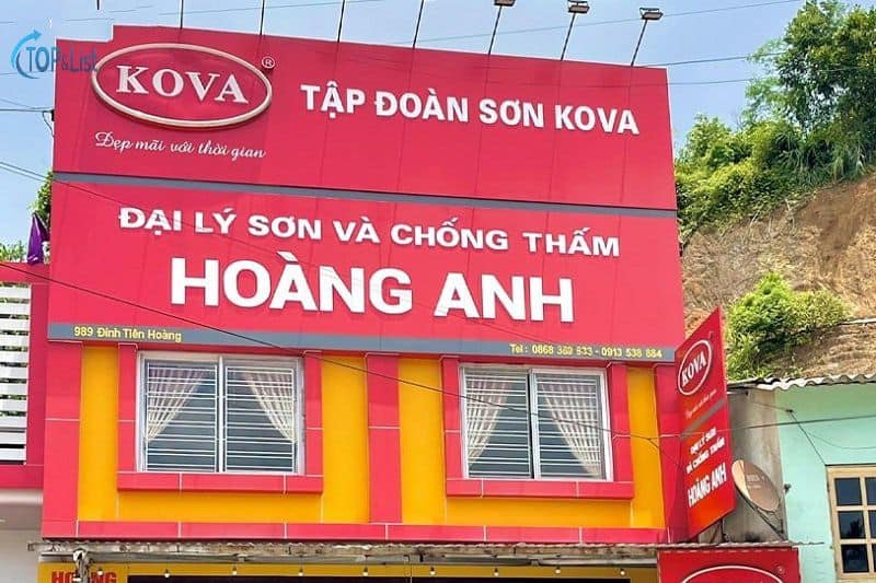 Đại lý sơn Kova Hoàng Anh