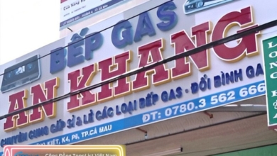 Bếp gas đôi tại cửa hàng bếp gas An Khang