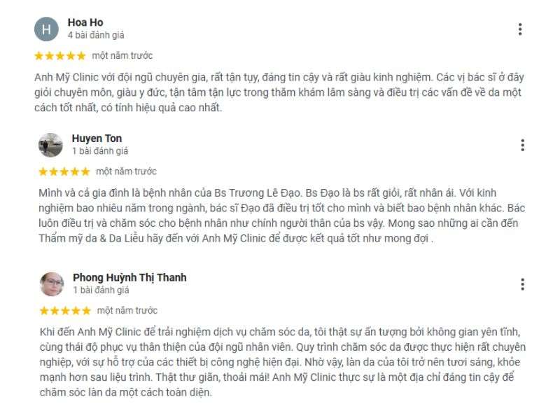 Đánh giá của khách hàng - 5 Địa Chỉ Khám Chữa Bệnh Nấm Da ở TPHCM Uy Tín, Bác Sĩ Giỏi Đánh giá của khách hàng