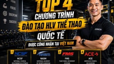 Top chương trình huấn luận viên thể thao quốc tế được công nhận tại Việt Nam
