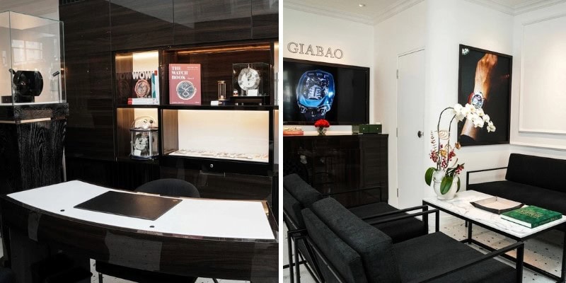 Cửa hàng Gia Bảo Luxury lấy tone màu tối làm chủ đạo tại TP HCM
